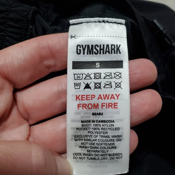 GYMSHARK Buckle Shorts Nylon Hi-Rise Unlined Gym Workout Black Womens Small x 2" - Picture 9 of 13